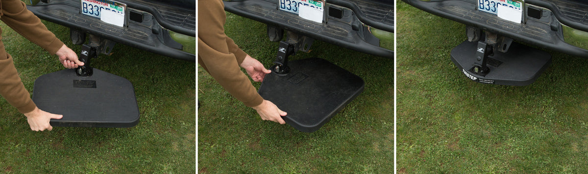 Heininger 3062 portable pet twistep dog hitch step with hitch deals lock